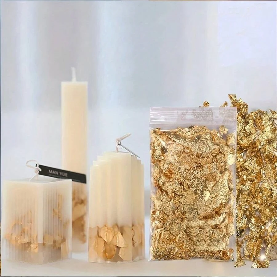 Candle Making Kit For Kids - Bougie feuille d'or INS chaude pour