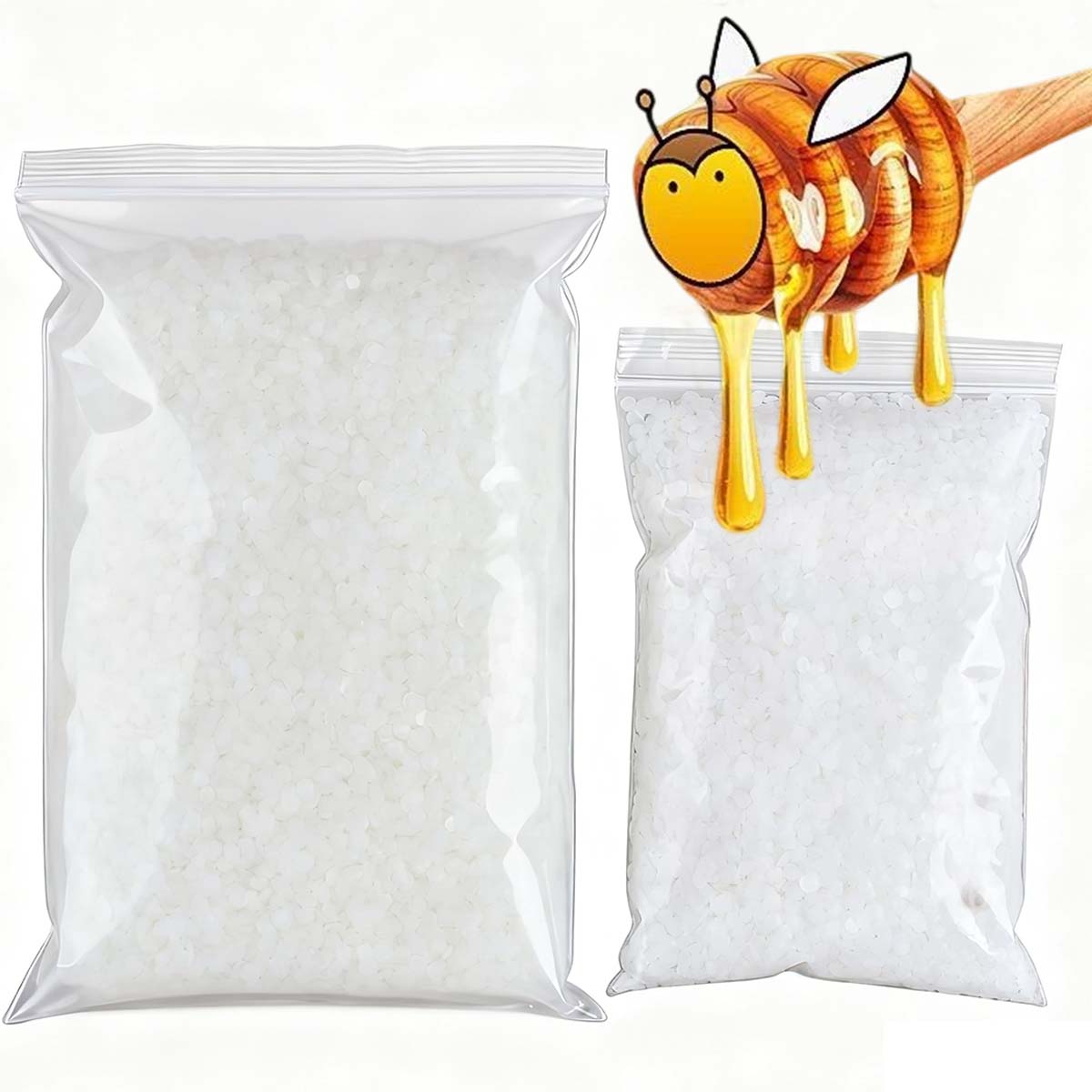Candle Making Essentials - Cire d'abeille blanche 200g-1000g, bougie parfumée
