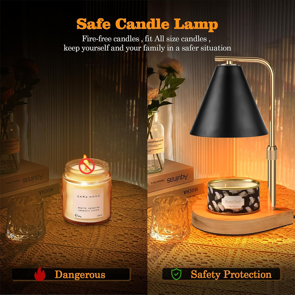 Lampe chauffe-bougie noire ave - Candle Making Wax Melter avis et prix