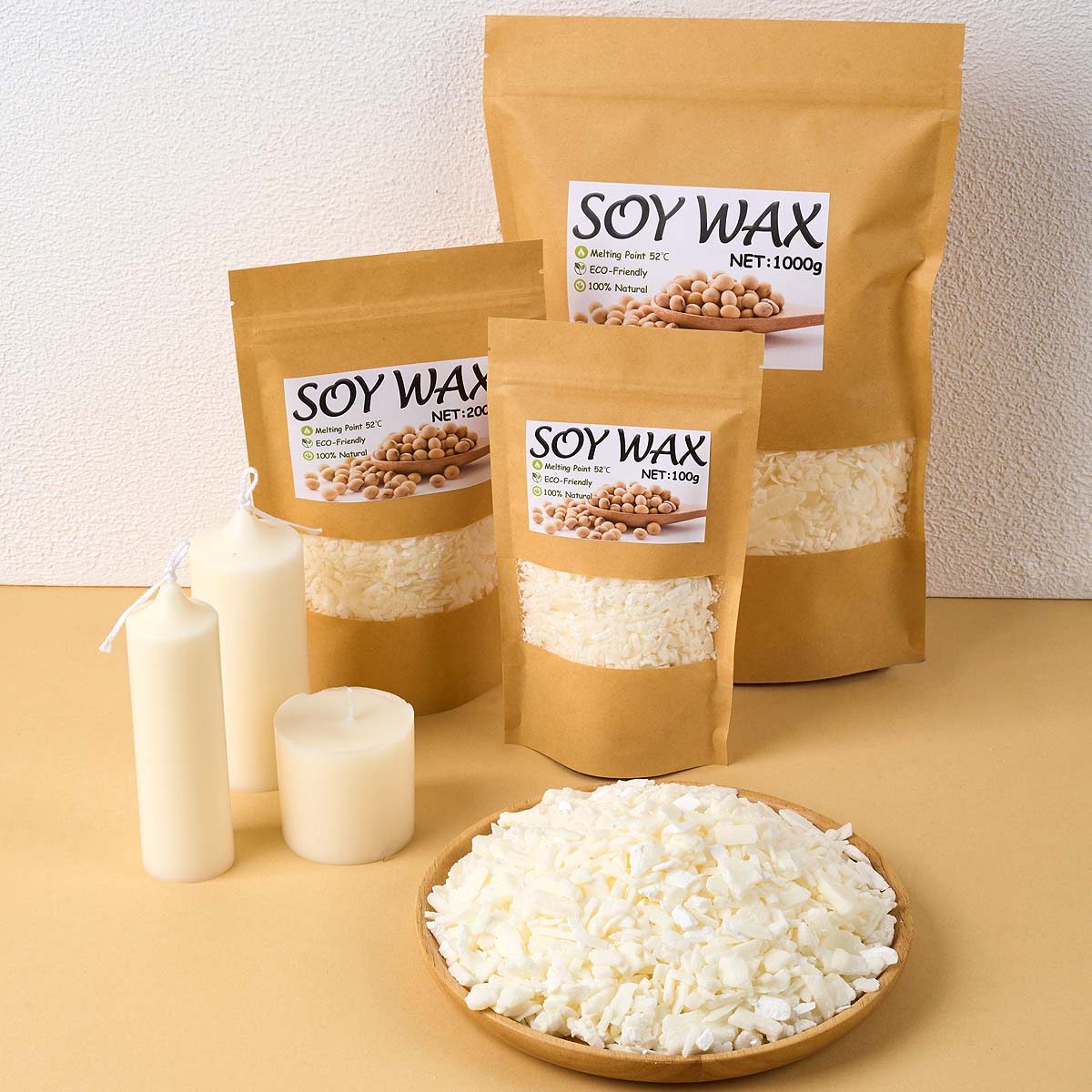 Cire de soja blanche Pure de 1 - Candle Making Equipment avis et prix