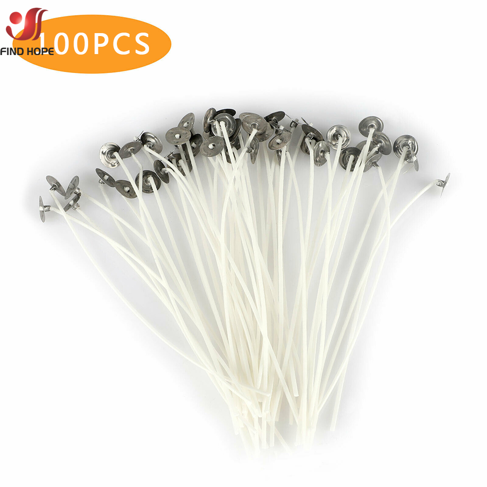 Mèches de bougie sans fumée 10 - Cotton Wick Pre Tabbed avis et prix
