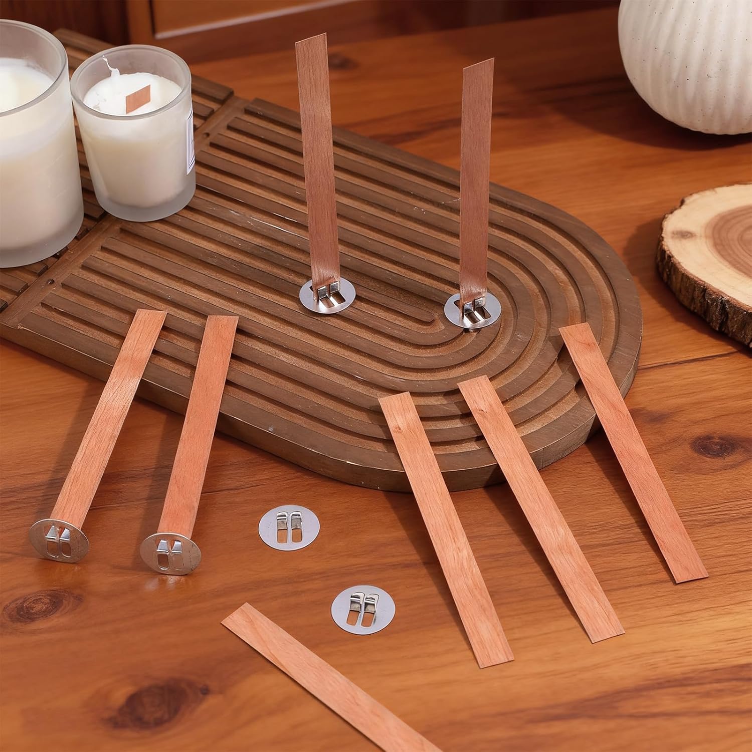 60 mèches en bois pour la fabr - Candle Making Kit For Kids avis et prix