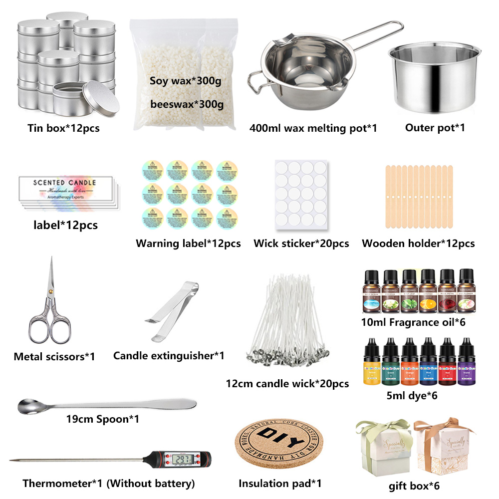 Kit de mèches de pot verseur d - Candle Making Kit For Kids avis et prix